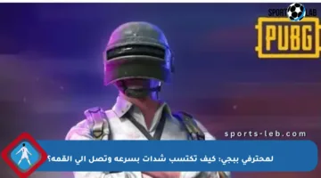 لمحترفي ببجي: كيف تكتسب شدات بسرعة وتصل إلى القمة؟